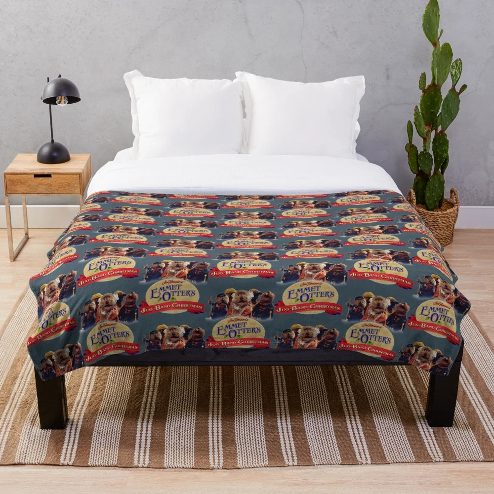 Emmet Otters Jug Band Christmas Plush Blanket