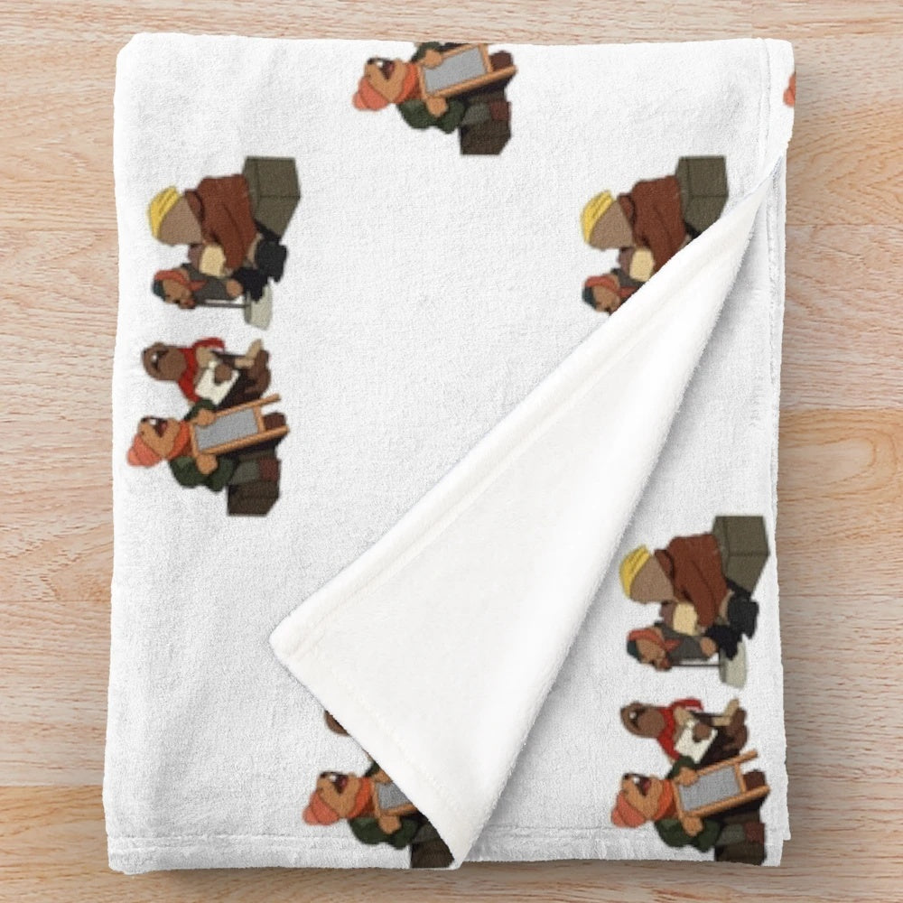Emmet Otter's Jug Band Christmas plush blanket