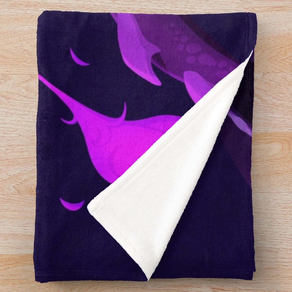 Ender Dragon Plush Blanket for Minecraft Fans