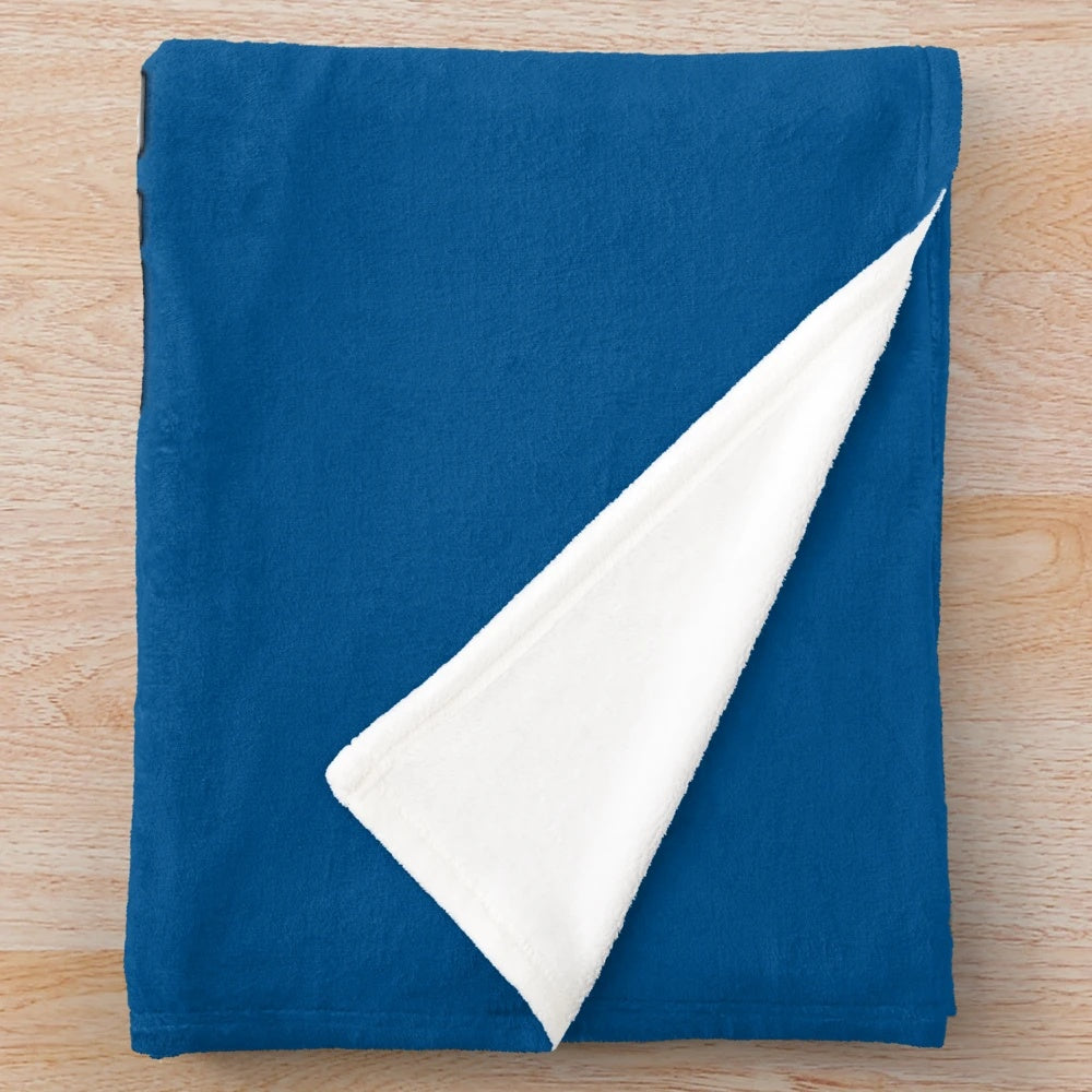 Cozy plush blanket with engineering-themed design