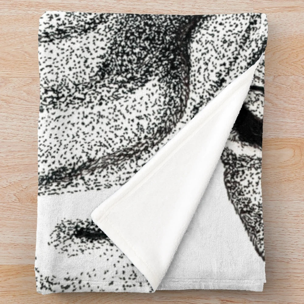 English bulldog plush blanket