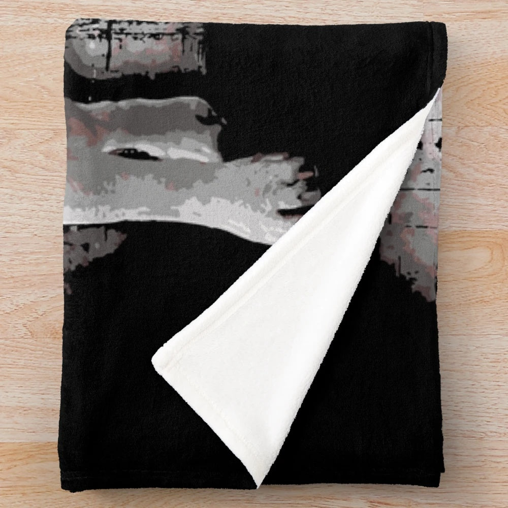 Soft and cuddly plush blanket featuring an English Bullterrier design
