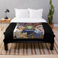Epithet Erased inspired plush blanket with cute chibi characters