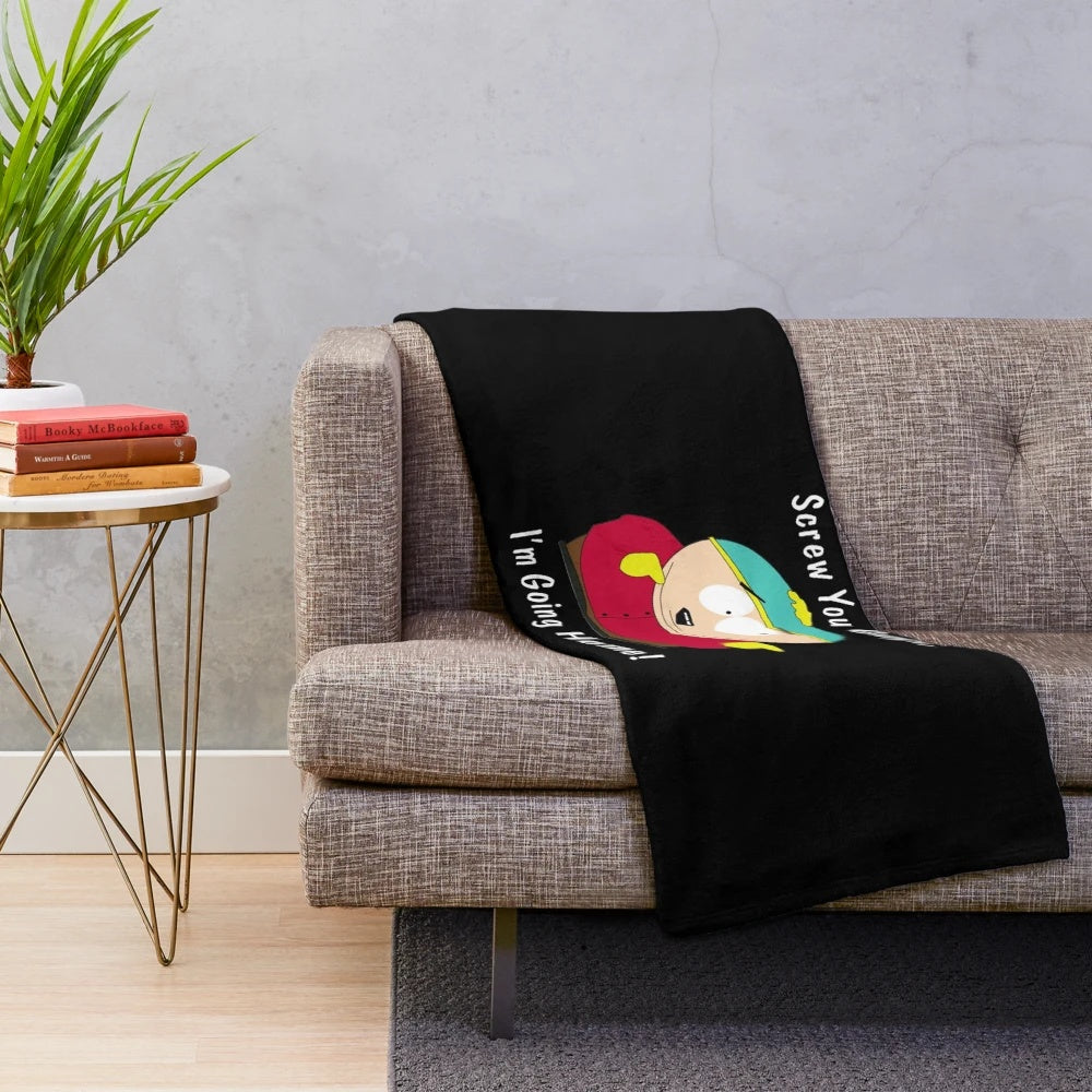 Eric Cartman Inspired Plush Blanket