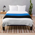 Soft and plush blanket featuring the flag of Estonia