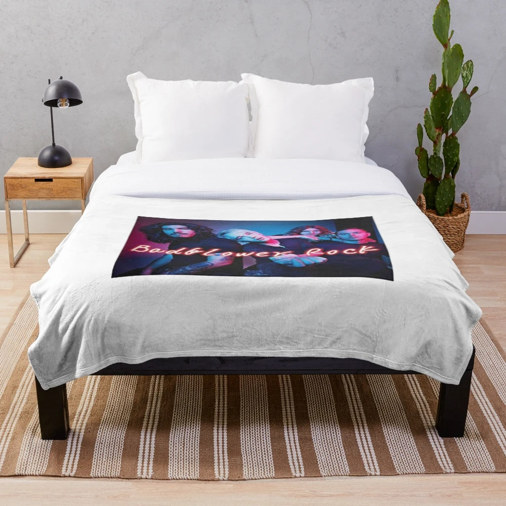 EUBCS men's Badflower inspired ultra-soft plush blanket