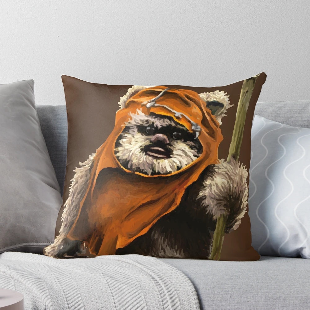 Soft and cuddly Ewok-themed pillow from the Star Wars: Endor series