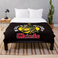 Exeter Chiefs plush blanket with team logo and colors