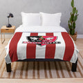 Exeter City FC Inspired Plush Blanket with Football Club Colors