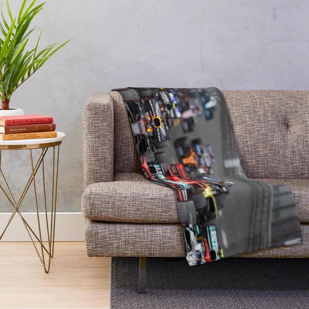 F1 Race Start Plush Blanket