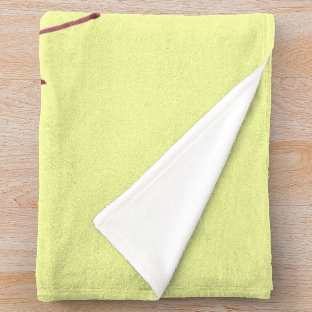 Colorful fall leaves printed plush blanket