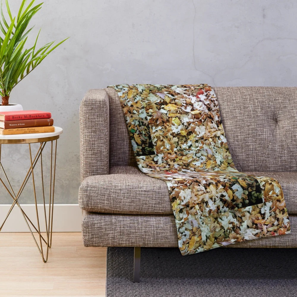 Fall Leaves Plush Blanket