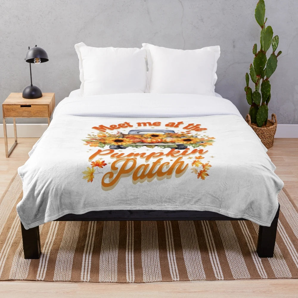 Fall Plush Blanket for Cozy Autumn Style