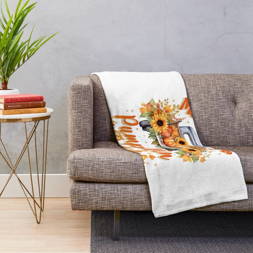 Fall Plush Blanket for Cozy Autumn Style
