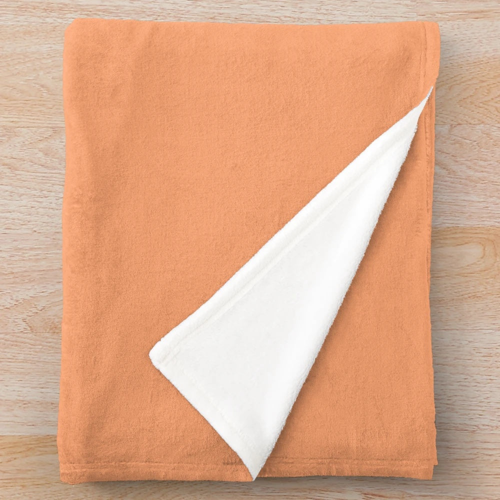 Cozy fall plush blanket with warm autumn colors and a pumpkin spice-inspired design