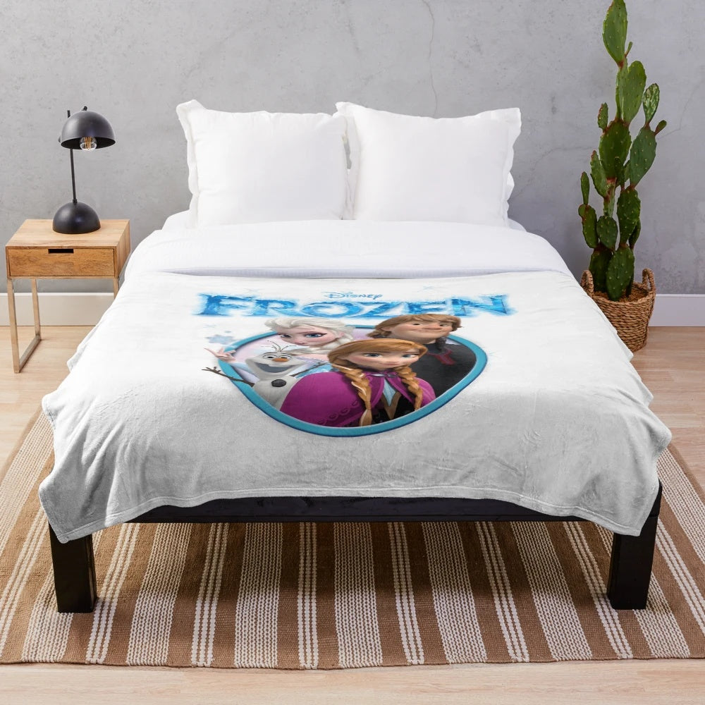 Family Humor Plush Blanket featuring Frozen characters