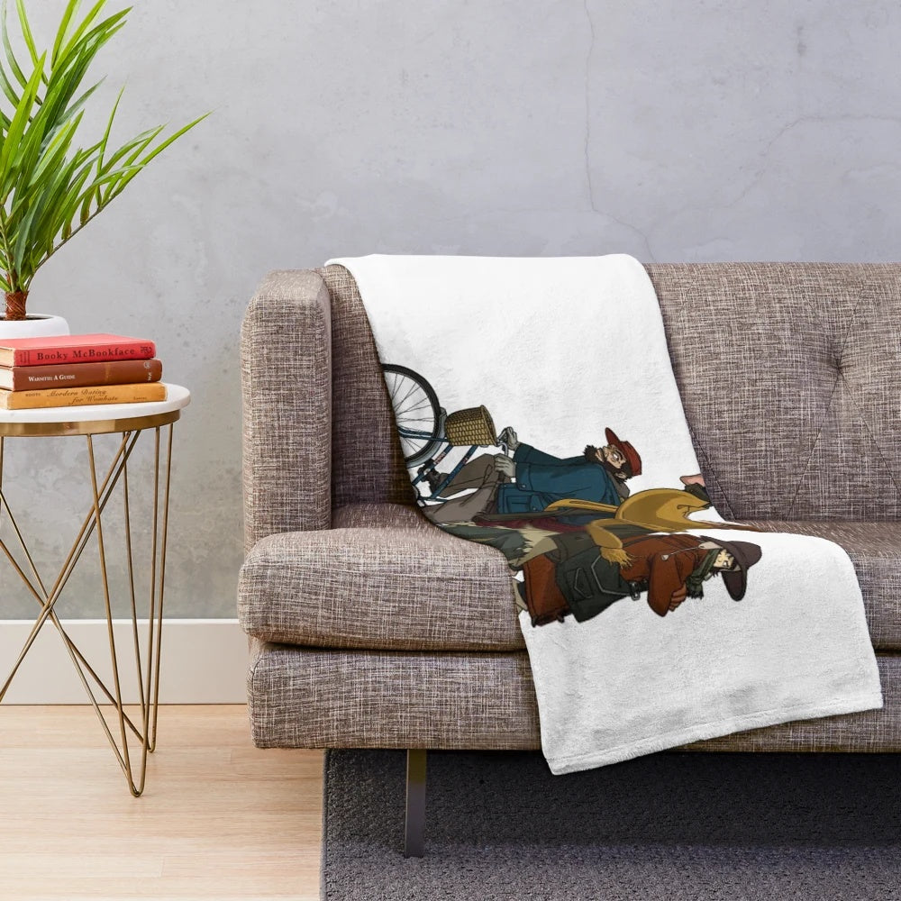 A soft and cozy plush blanket for anime and movie enthusiasts