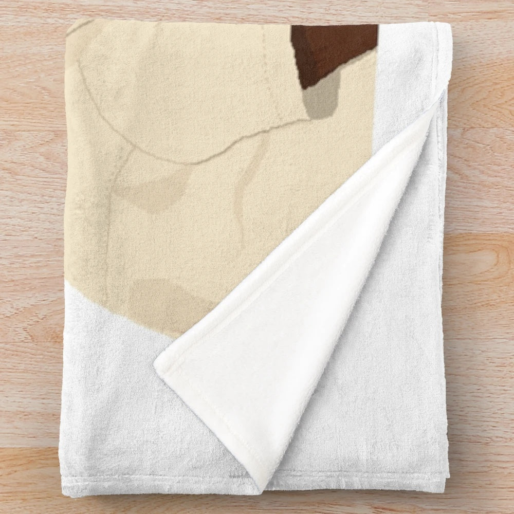 Fantastic Mr. Fox-inspired plush blanket with "What the Cuss?" graphic