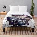 Throne of Glass inspired plush blanket for fantasy book lovers