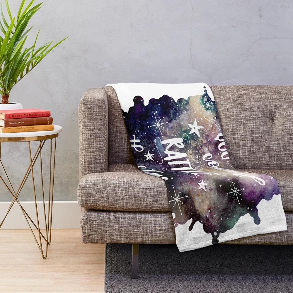 Throne of Glass inspired plush blanket for fantasy book lovers