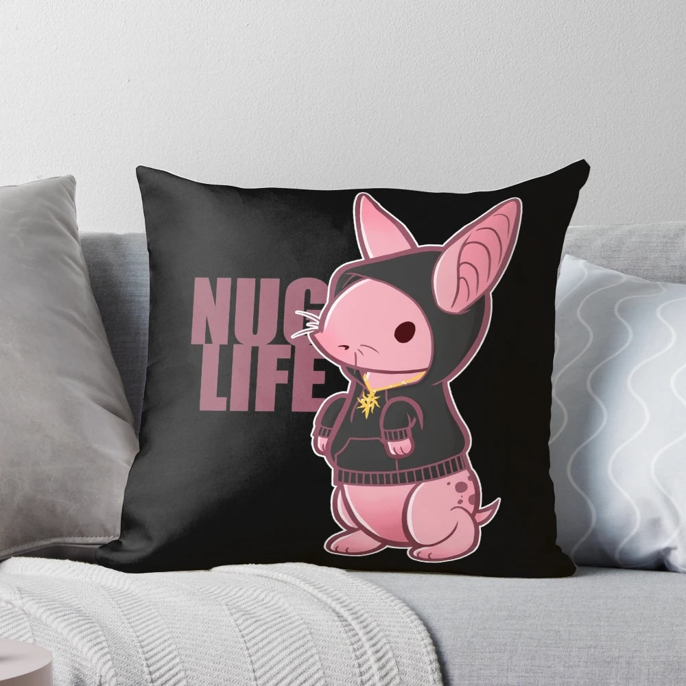 Plush nug-inspired pillow for Dragon Age fans