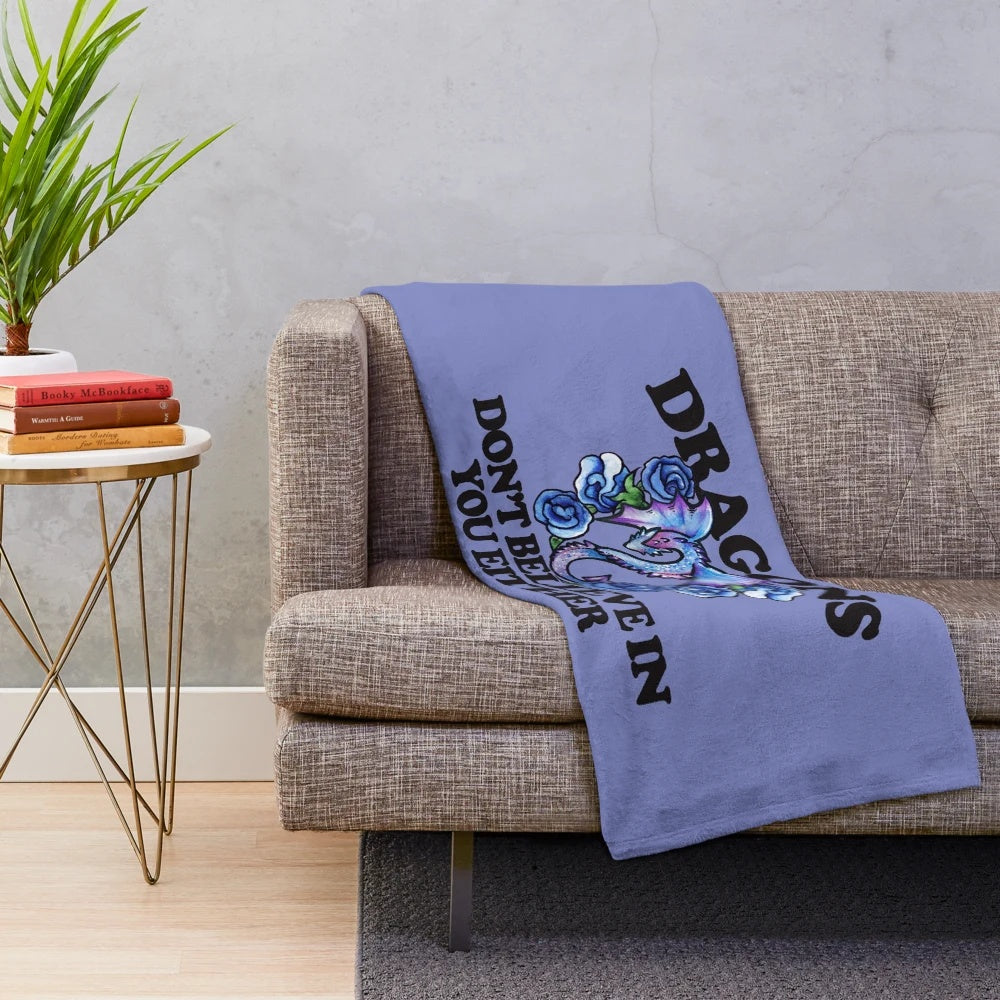 Soft and Plush Dragon Themed Blanket for Fantasy Lovers