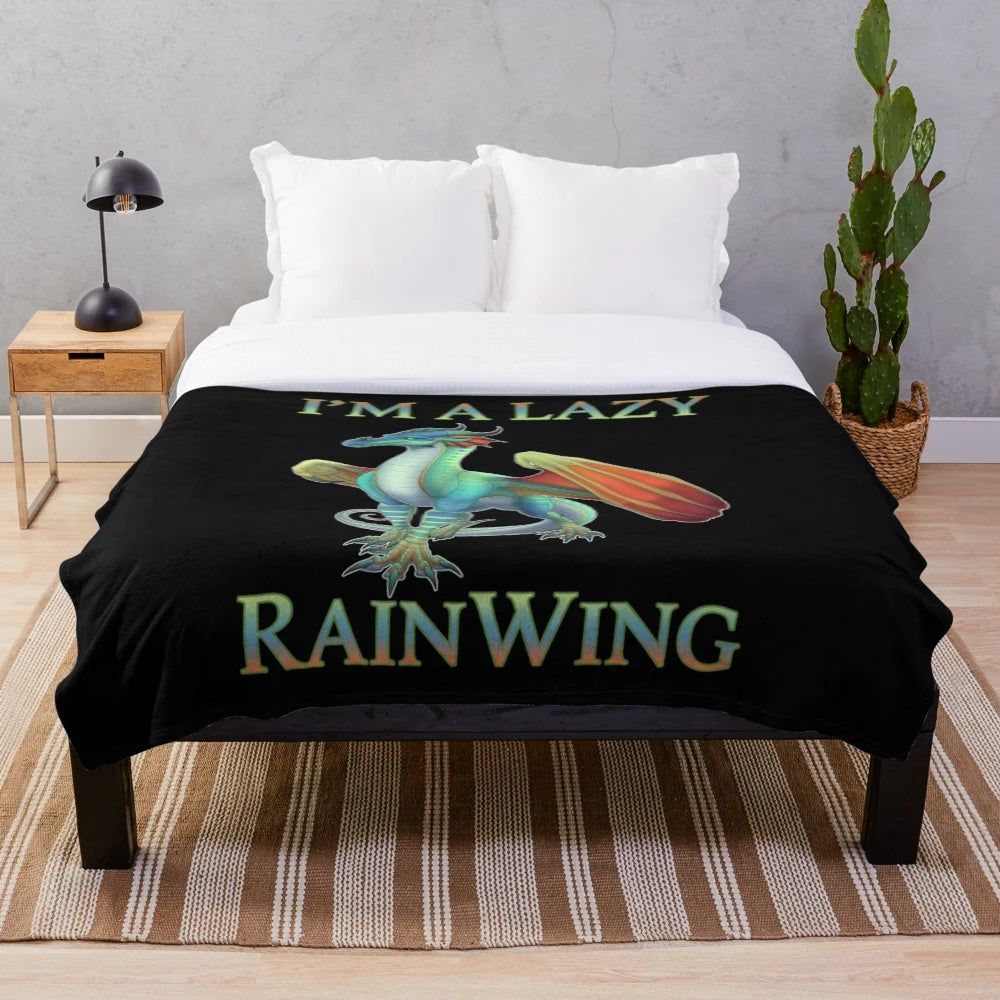 Soft and Cuddly Fantasy Dragon Plush Blanket Inspired by Wings of Fire Series