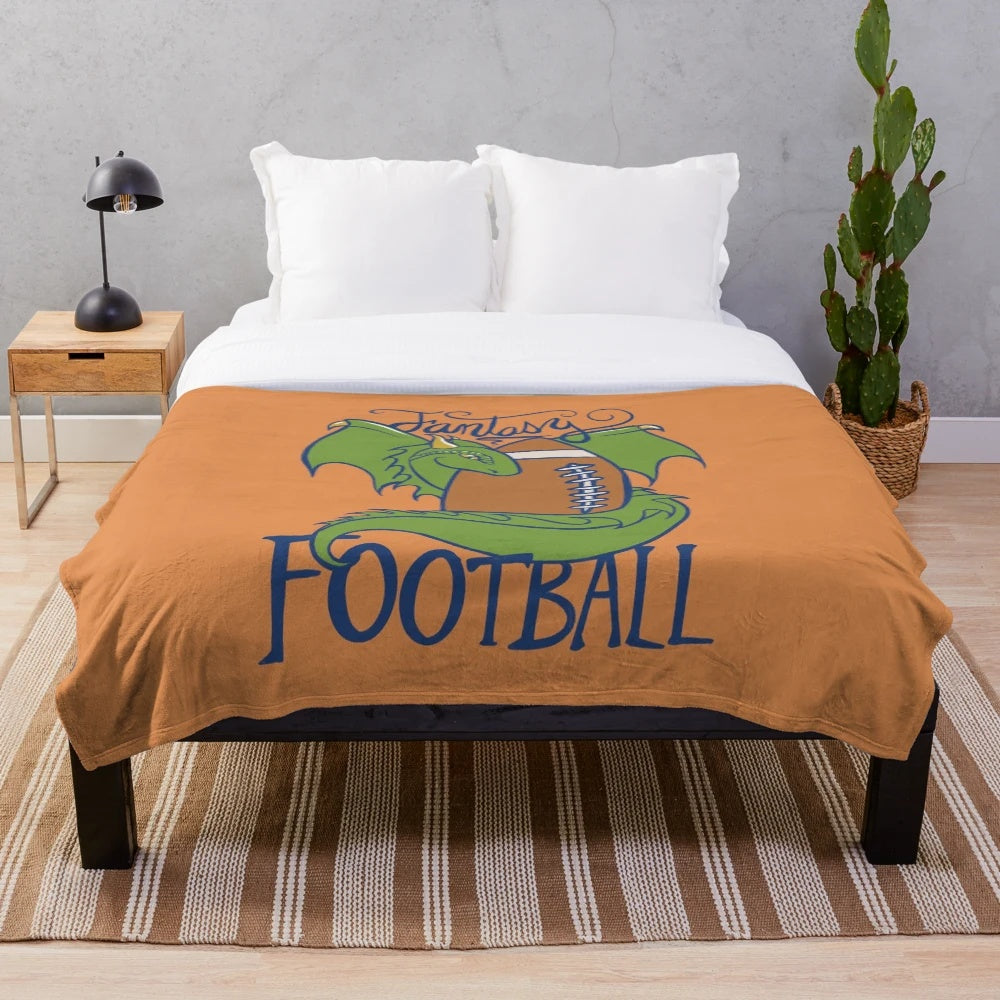 Fantasy Football Dragon Plush Blanket