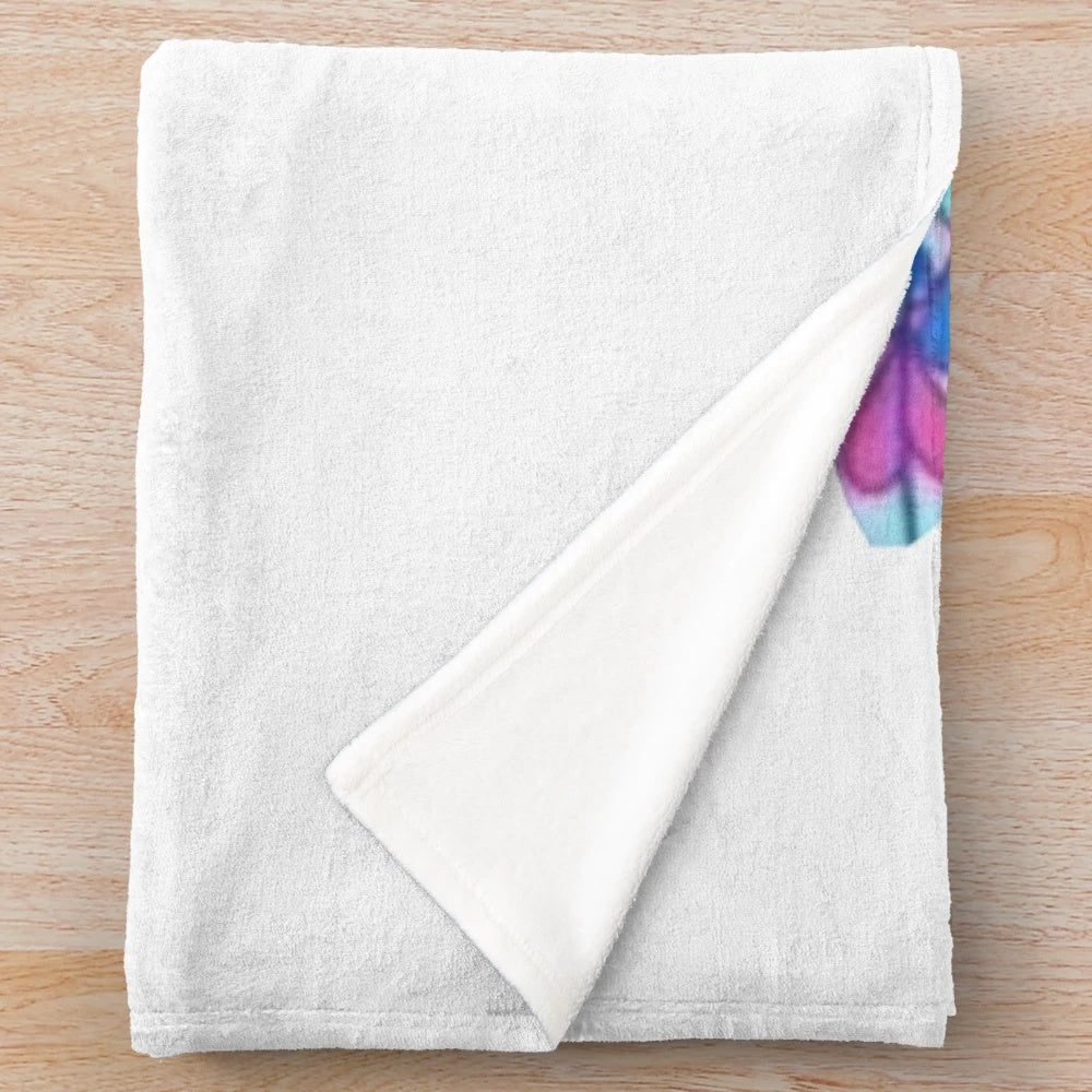 Fairy-themed plush blanket with image of Dylan O'Brien