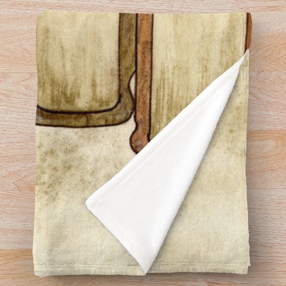Soft, plush fantasy-themed blanket with whimsical dragon and fairy design