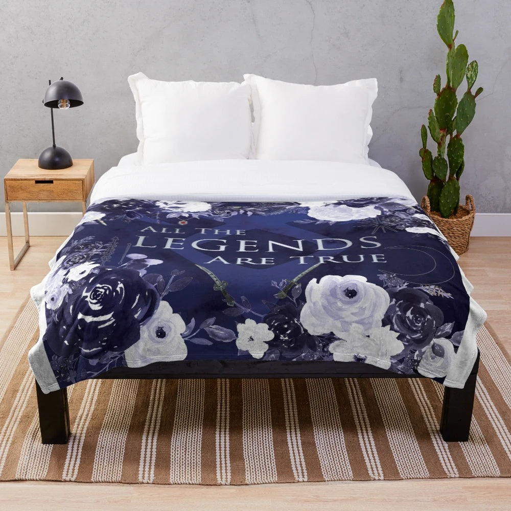Soft and plush blanket with fantasy-inspired design