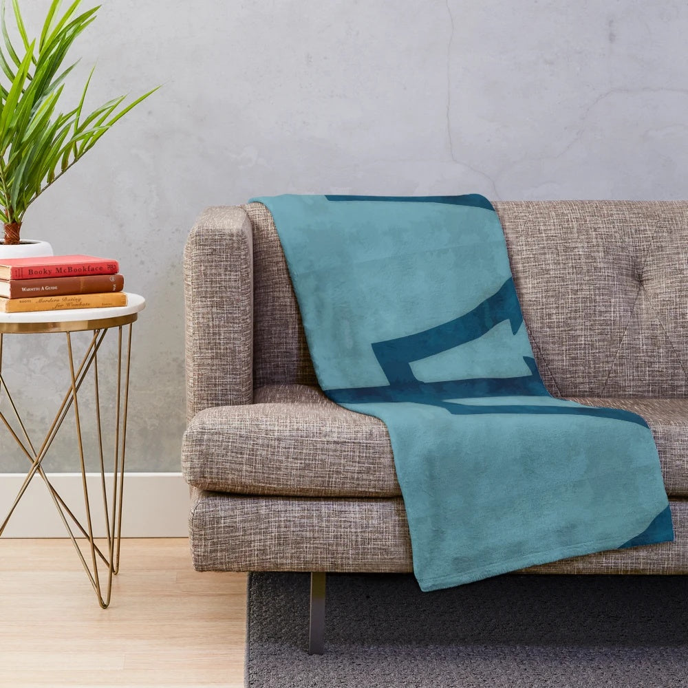 Percy Jackson inspired plush blanket featuring characters and symbols from the Greek mythology book series
