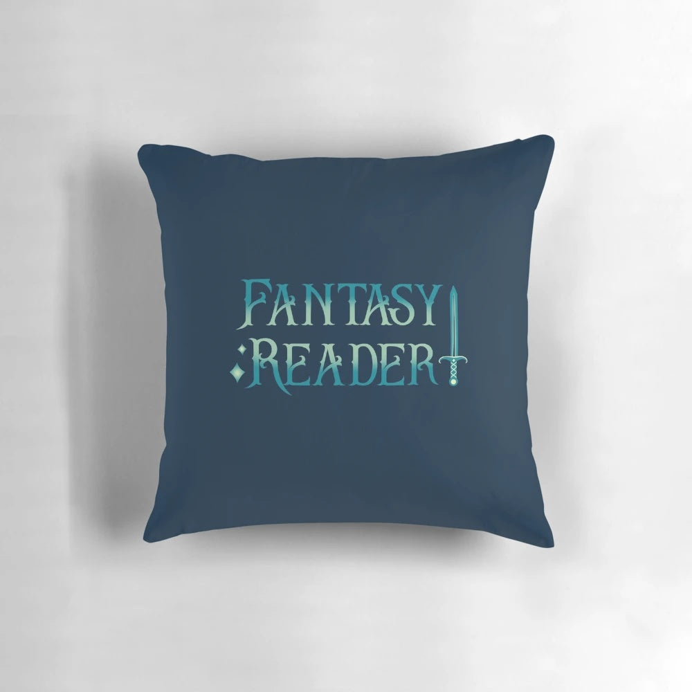 Soft, plush fantasy-themed reader pillow for book lovers and avid readers