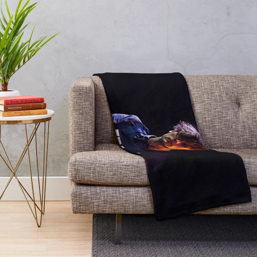 Soft, plush blanket with FBI-inspired design