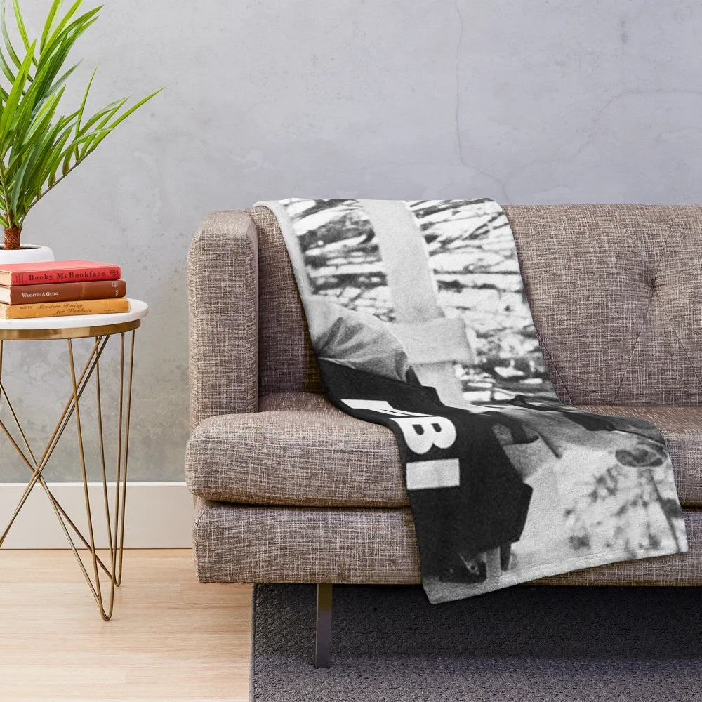 FBI Minds" Inspired Gray Plush Blanket