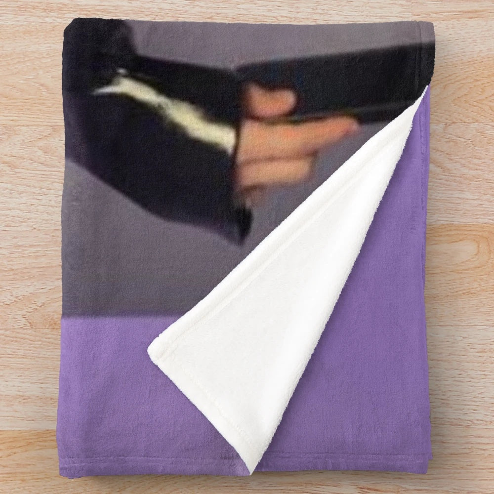 Soft and comfortable plush blanket featuring Felix, a member of the popular K-pop group Stray Kids