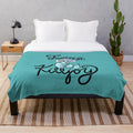 Feminist Killjoy Plush Blanket with Mermaid and Legendary Animal Design