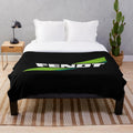 Fendt-themed plush blanket featuring the iconic Fendt tractor logo