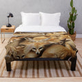 Fennec plush blanket, soft and cuddly desert fox design