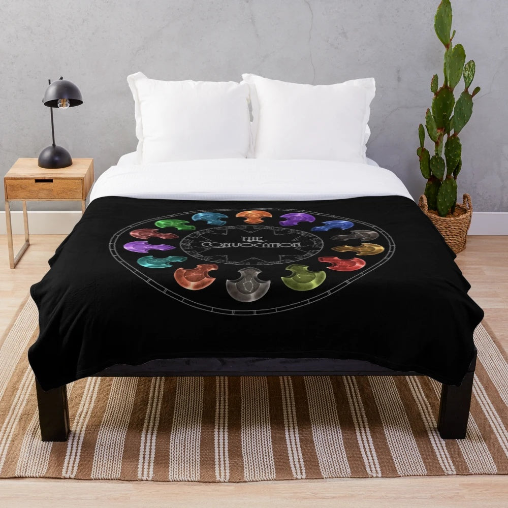 The Convocation Plush Blanket with FFXIV-inspired design