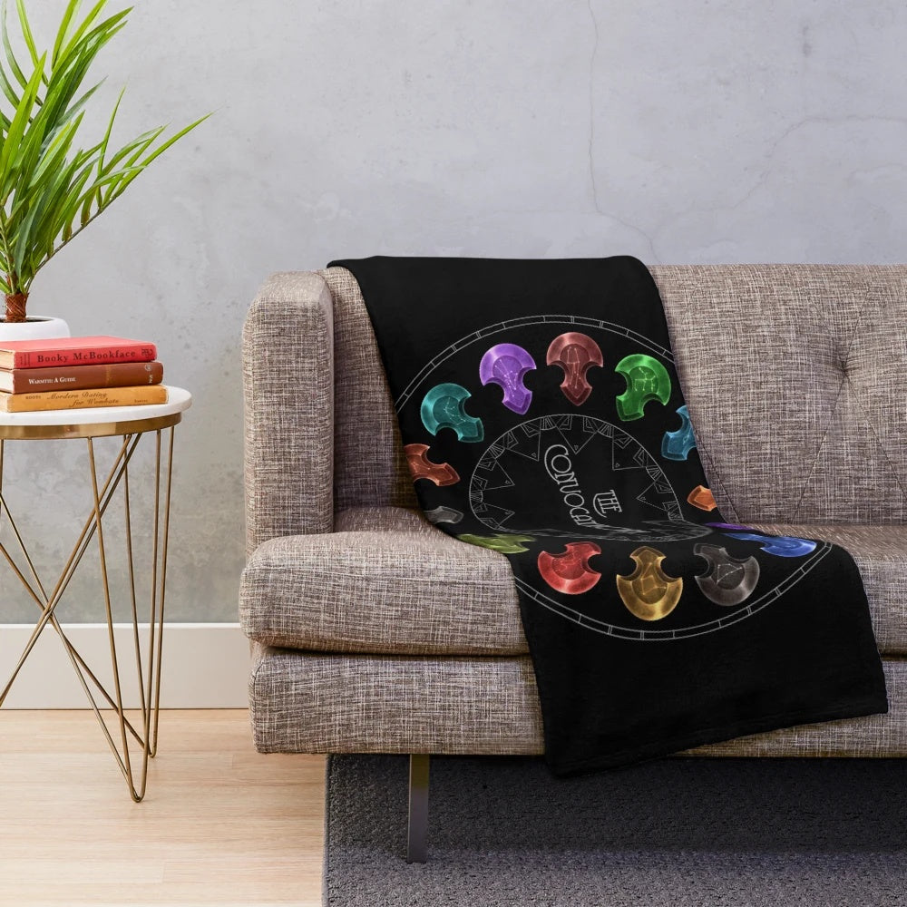 The Convocation Plush Blanket with FFXIV-inspired design