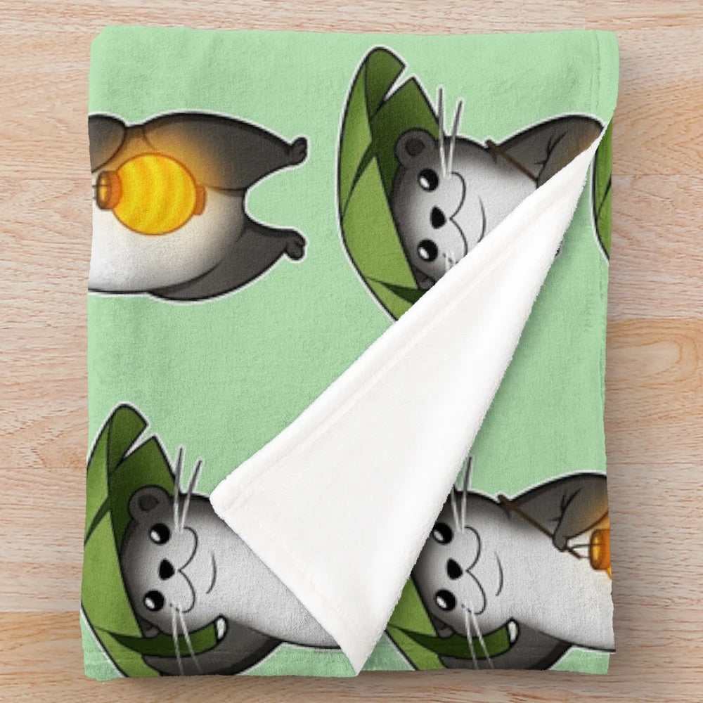 FFXIV Odder Otter plush blanket featuring the cute minion character