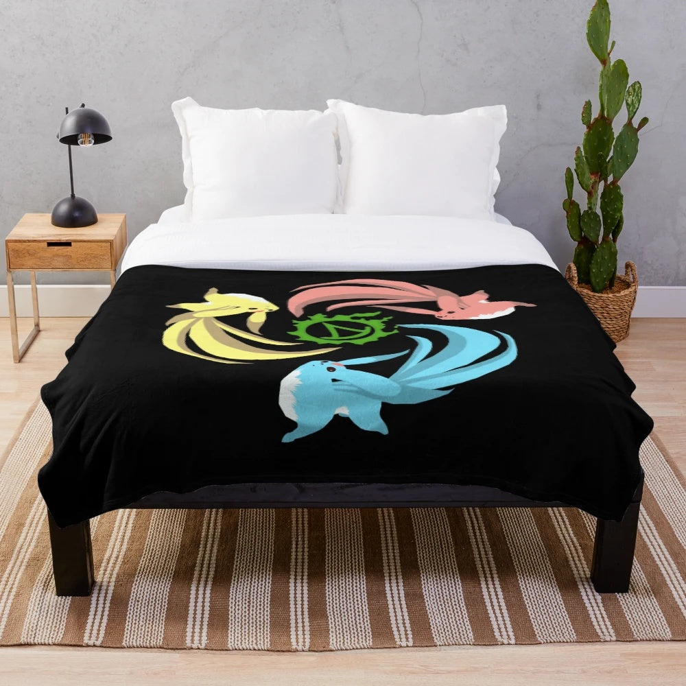 FFXIV Summoner Carbuncles Plush Blanket