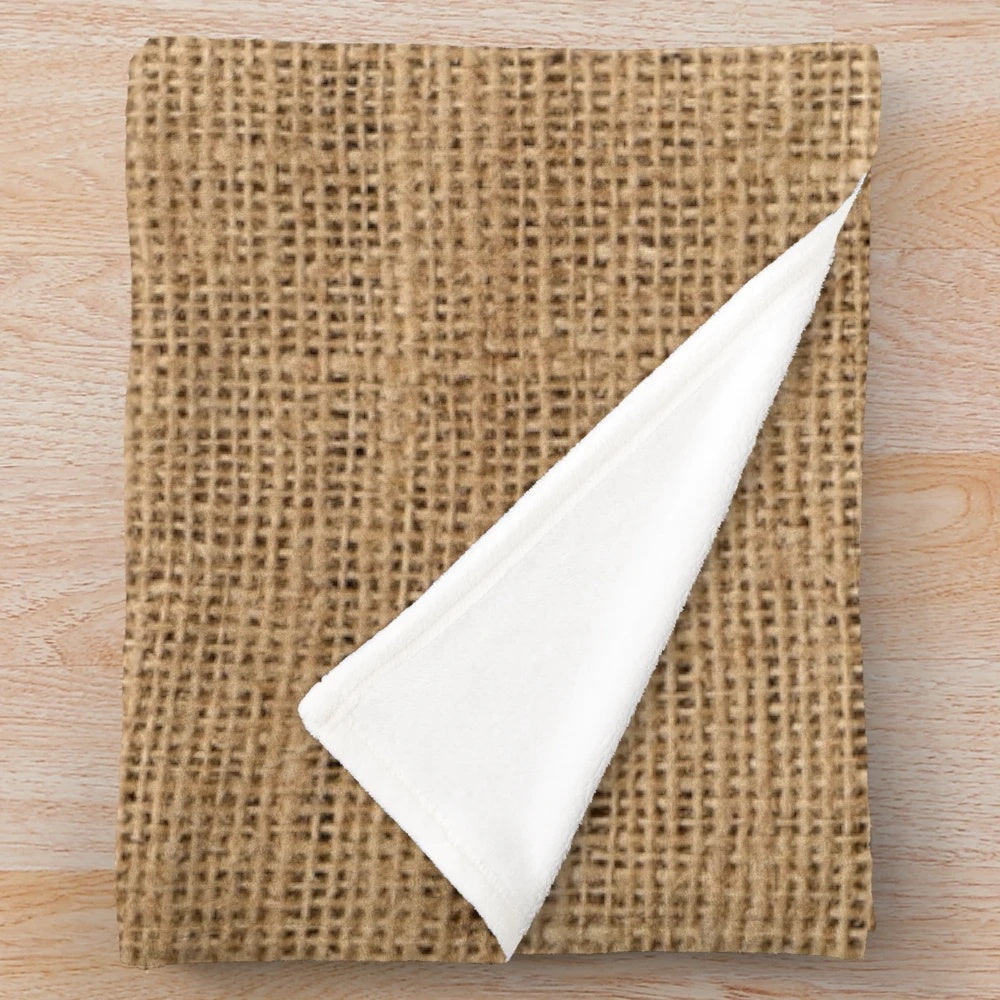Plush blanket with a natural texture background pattern