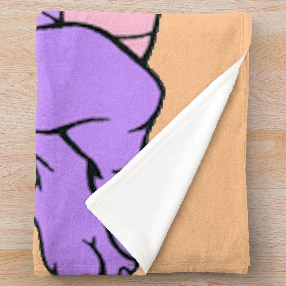 Figment plush blanket for relaxing and lounging