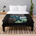Plush blanket featuring a film noir movie design