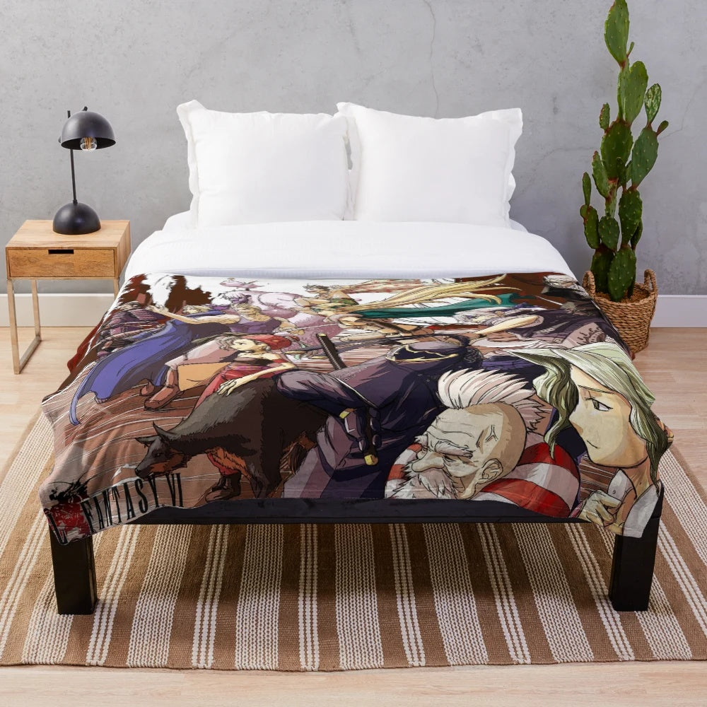 Final Fantasy VI inspired plush blanket