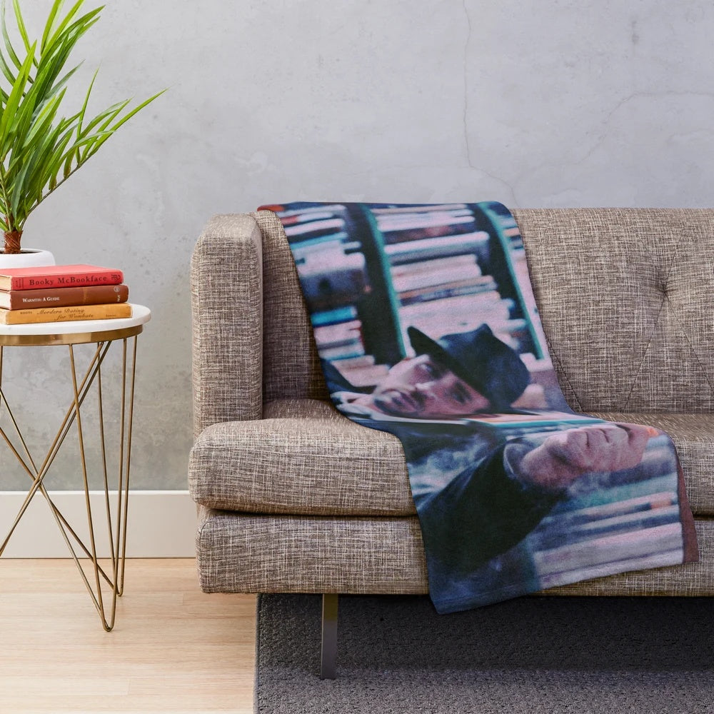 Cozy fire romance plush blanket with classic mafia movie inspiration