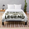 Fisherman Plush Blanket with Fishing Themed Design