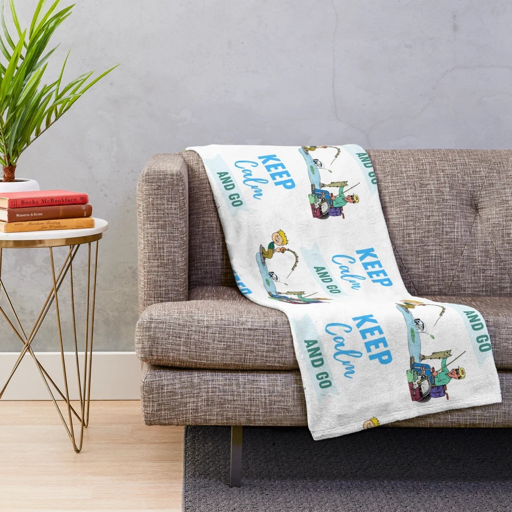 Fishing plush blanket for a stress-free hobby